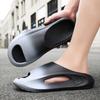 2025 Trendy Couple's Non-Slip Thick-Soled Beach Slippers: Simple, Versatile One-Strap for Indoor & Outdoor Use