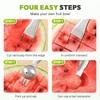 1/2/3 PCS Artifact Stainless Steel Watermelon Cutter 3-in-1 Dual Head Slicer Tool Multi-functional Portable Fruit Forks Home Use
