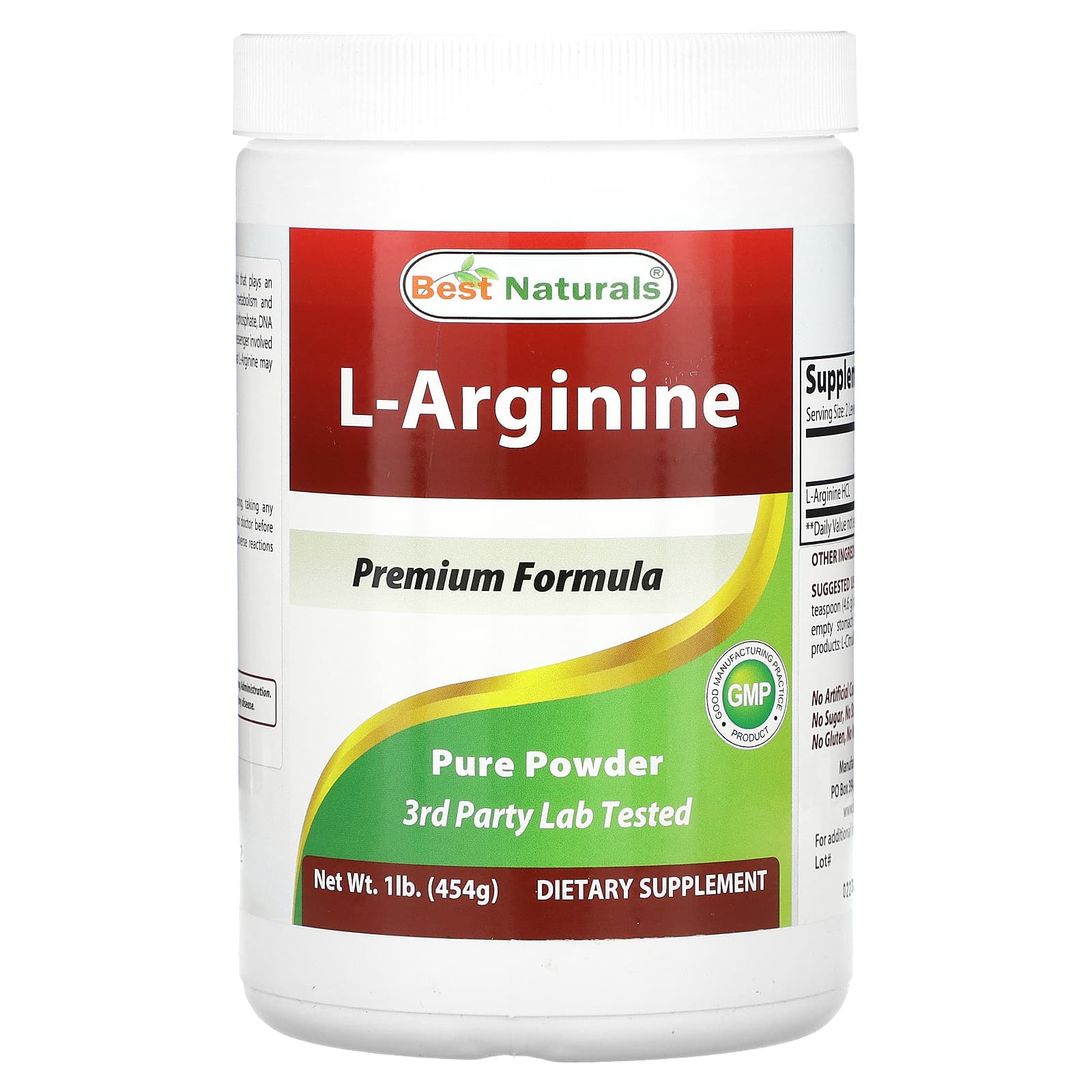 

L-Arginine, 454G (1Lb)