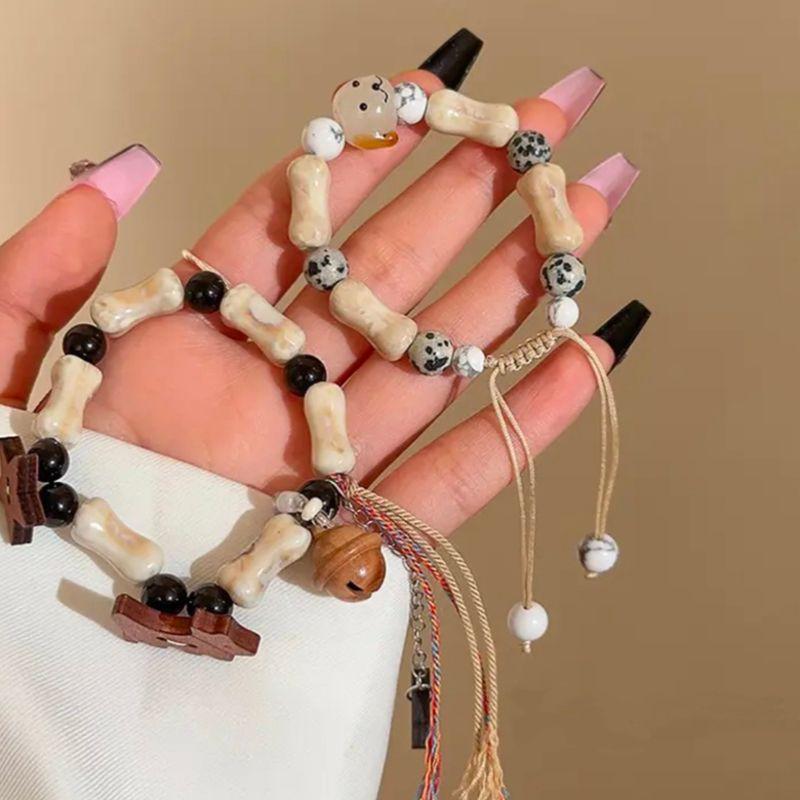 New Cute Puppy Bracelet New Chinese Style Woven Adjustable Carrying Strap Design Sense Girlfriends Couple Hand Jewelry Bracelet