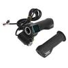 One Pair Electric Bike Throttle Handlebar with Big Head Lock Blue Screen 12V To 99V Bike Throttle Grip for Riding