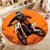 Dynamic Motorcycle Design for Adventure Enthusiasts' Spaces round carpet for home sofa bedroom, gift