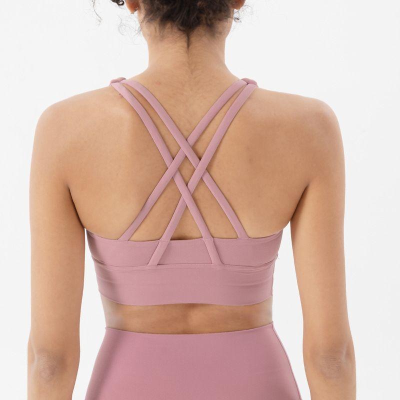 New Arrival Sports Intimates Women's Autumn Bubble Wrap Push up Bras High Strength Fitness Training Yoga Clothes Vest Bra Summer