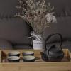 Tea Set Heater Ceramic Home Retro Teapot Candle Stove Base Incense Burner Tea Set Kitchen Restaurant Bar Home Decor