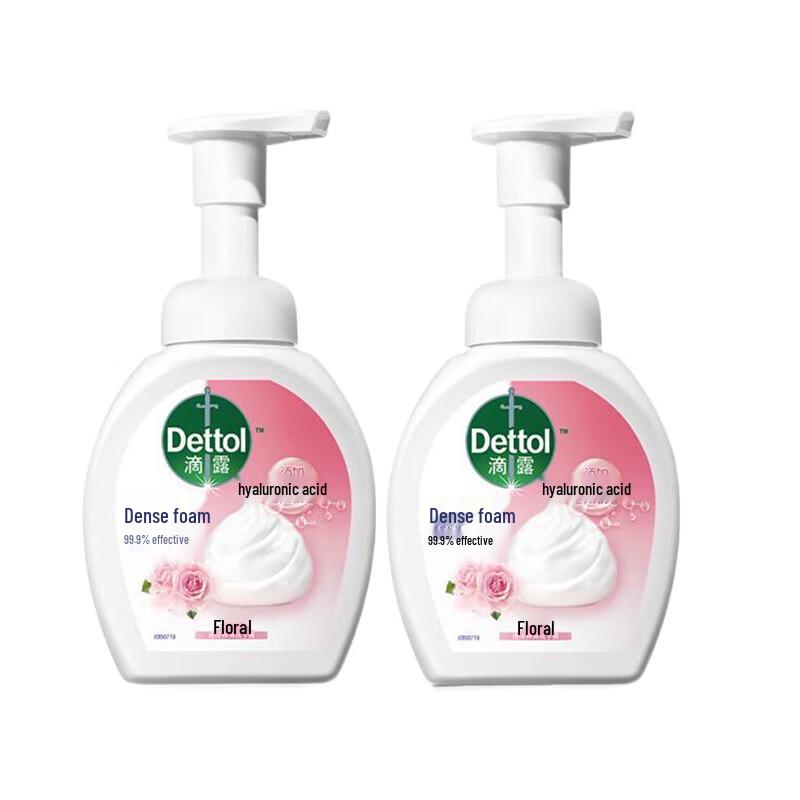 

Dettol Hyaluronic Acid Foaming Hand Wash, Floral Scent (2 x 250ml)