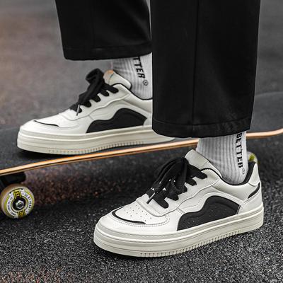 Board Shoes 22 New Low-top Casual Leather Shoes Punched and Breathable Sports Niche Hip-hop Hip-hop Shoes