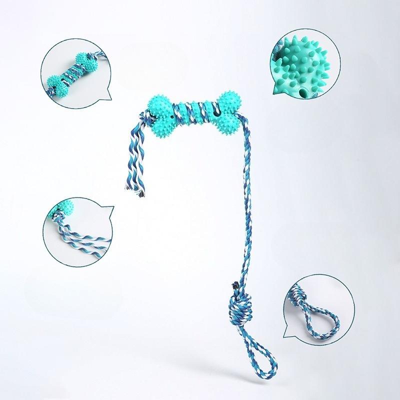 Interactive Dog Toys and Pet Supplies for Dogs Chewing on Toy Ropes To Grind and Clean Their Teeth
