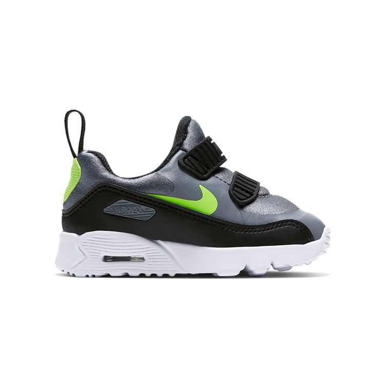 Nike Air Max Tiny 90 Retro Cushioning Low Top Running Shoes Baby Sneakers Black Silver 881924-019