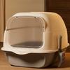 Fully Enclosed Large Capacity Cat Litter Box - Anti-Splash Spillproof Deodorant Pet Toilet Removable Cat Bedpan Sandbox