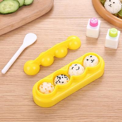 Ball Shaped Sushi Mold Rice Roll Shaking Mould Diy Bento Tools With Spoon