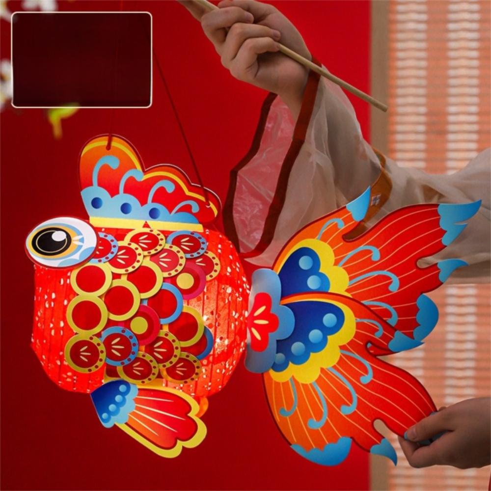 Paper Middle Autumn Festival Lantern Hand Made Mid Autumn Lotus Lantern Women