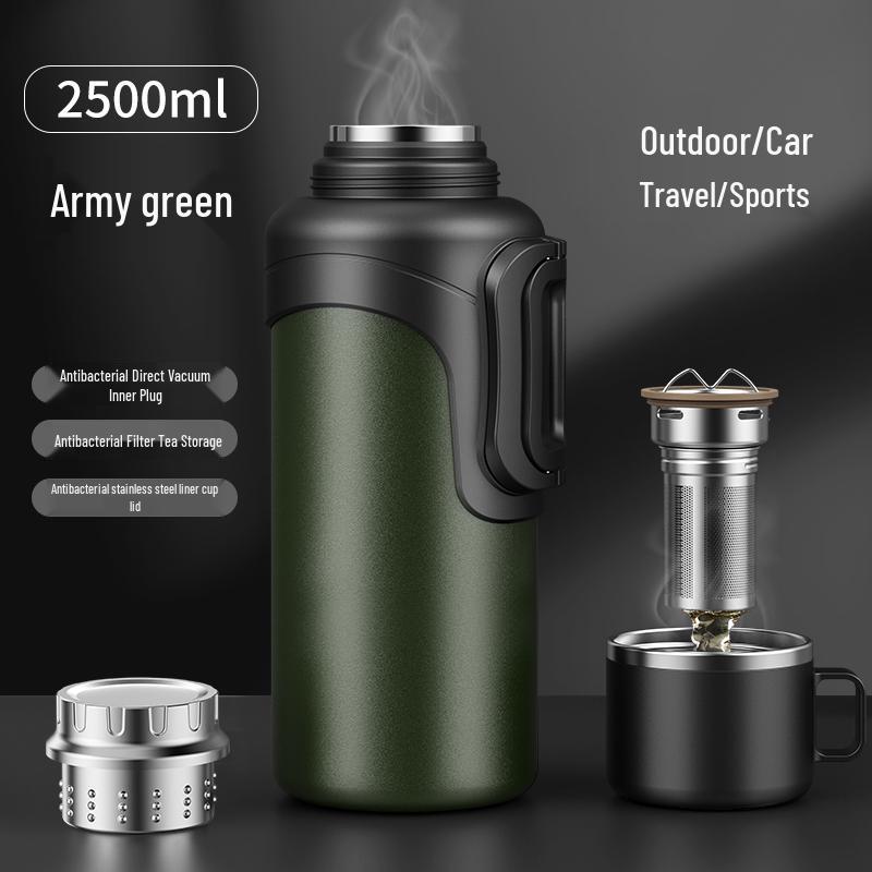 316 Stainless Steel Large Capacity Insulated Thermos Flask for Outdoor, Sports, and Household Use