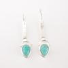 Amazonite Gemstone 925 Sterling Silver Handmade Earrings 2.3" Anniversary Gift EE-166-23