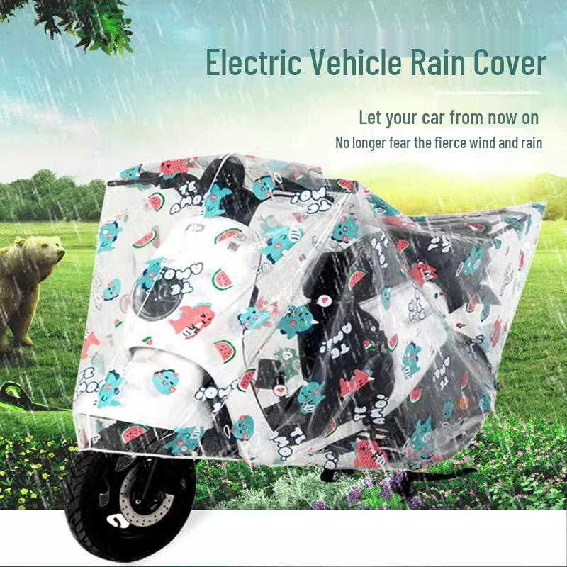 Durable Waterproof Electric Vehicle & Motorcycle Rain Cover with Sunshade and Anti-Fouling Protection