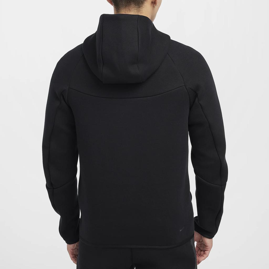 Nike Sportsklær Tech Fleece Windrunner Hettejakke Ensfarget Komfortabel Motejakke Herrejakke Svart HV0950-010