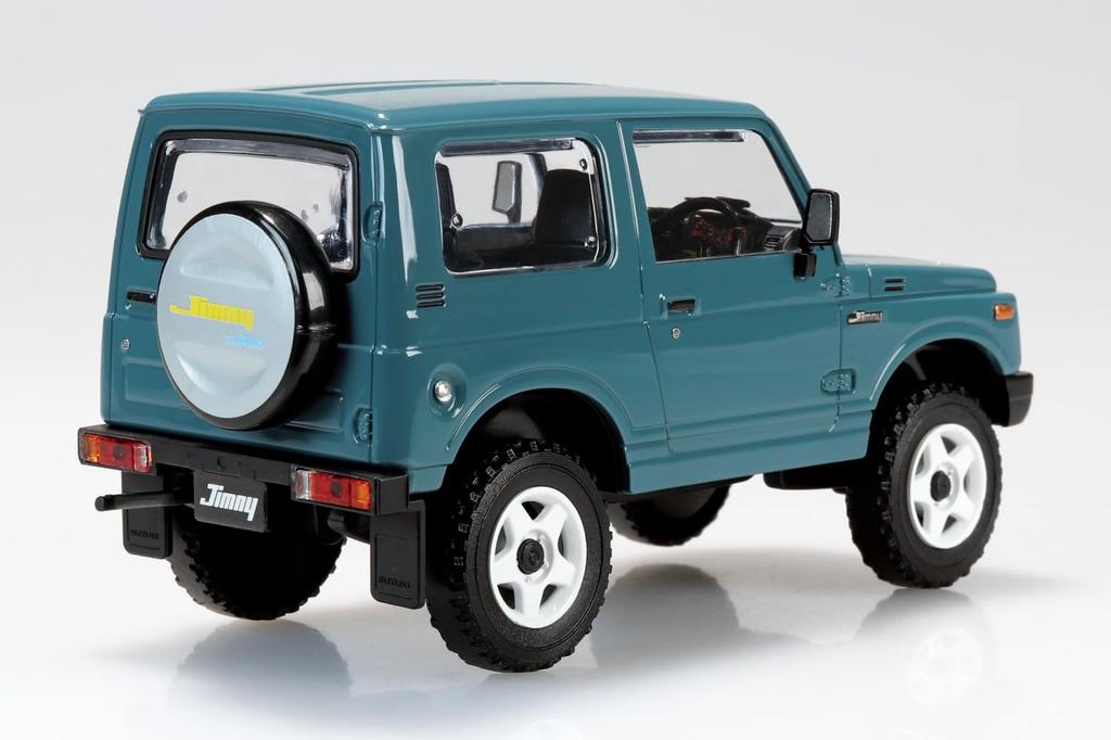 Aoshima Bunka Kyozai Rakupura Snap Kit Suzuki JA11 Jimny Custom Wheels Scale Plastic Model Kit Co., Ltd. (AOSHIMA) No. 18CU-BG (Blue Gray) 1/32