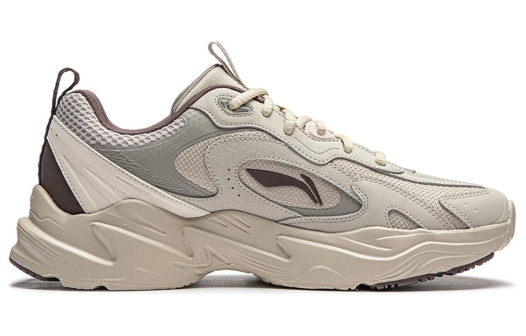 Li Ning Meteor Cushioning Slip Resistant Abrasion Resistant Support Low top Casual Shoes Men's Gray AGCU121-1