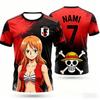 ONE PIECE Luffy Sanji Zoro Anime T-Shirt Vintage Jersey Style Men Women 3D Full Print Y2k Streetwear Harajuku Graphic Tee