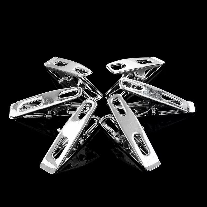 Stainless Steel Washing Clothes Pegs Laundry Hanging Pins Sheet Quilt Holders Windproof Clips Household Clothespin Drying Hanger
