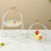 European-style Metal Dessert Display Rack Fruit Bowl Snacks Placed Glass Plates Birthday Party Wedding Dessert Display Rack Tray