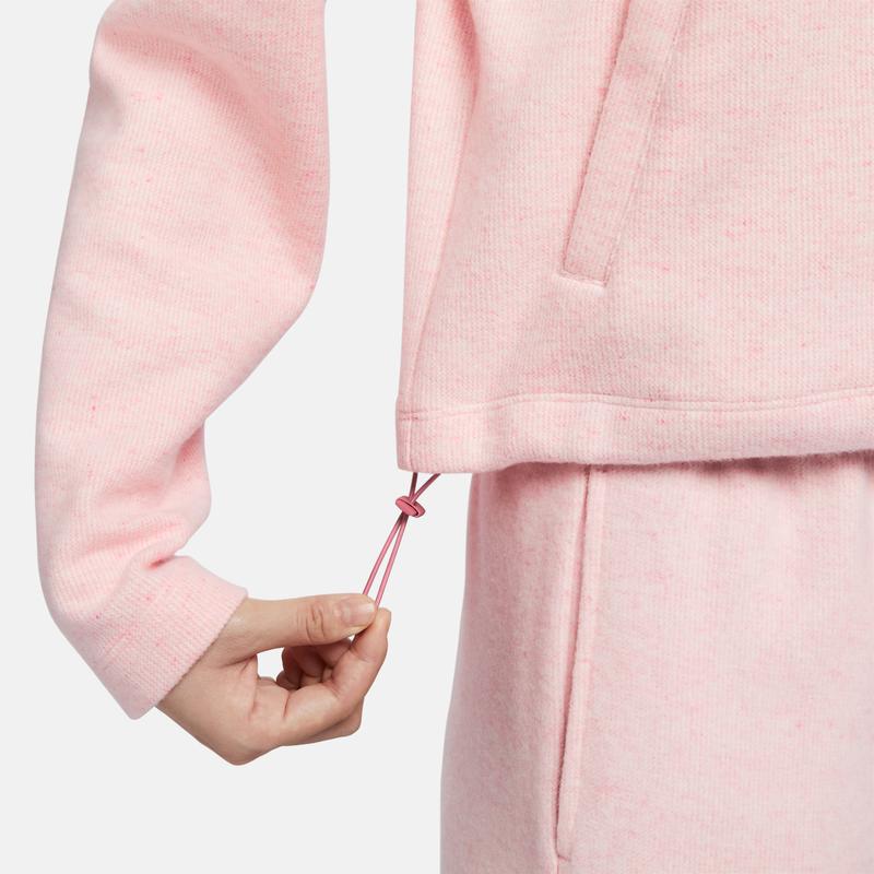 New Nike Drop Shoulder Sleeve T Shirt Women's Light Berry Red FV4014-632