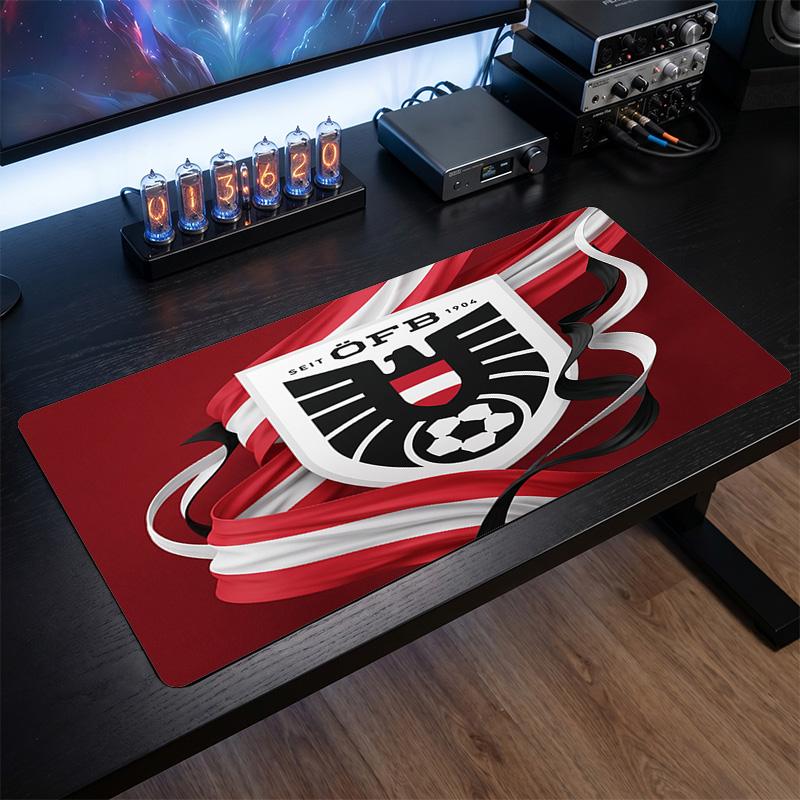 Austria Football Crest Mouse Pad, Extended Non Slip Rubber Desk Mat for Gaming Office Laptop Fan Gift