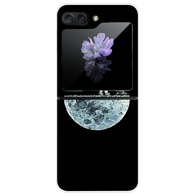 For Samsung Galaxy Z Flip 5 5G Case Cute Transparent PC Hard Case Back Cover For Samsung ZFlip5 Z Flip 5 Phone Coque Flip 5 Capa