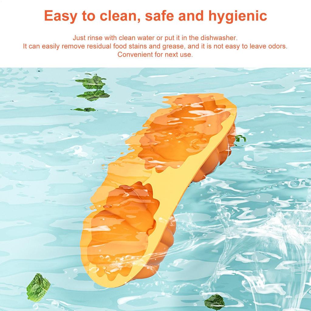 Silicone Cake Molds Pumpkin Shape Fondant Molds 2-Cavity Easy Demoulding Chocolate Mould for Cake Pudding Jelly Halloween