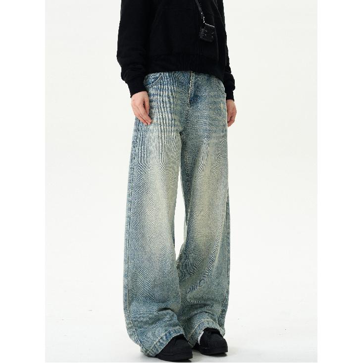 Cleanfit Machete Jeans Men's New American High Street Vibe Ruan Shuai Loose Straight Wide Leg Casual Pants