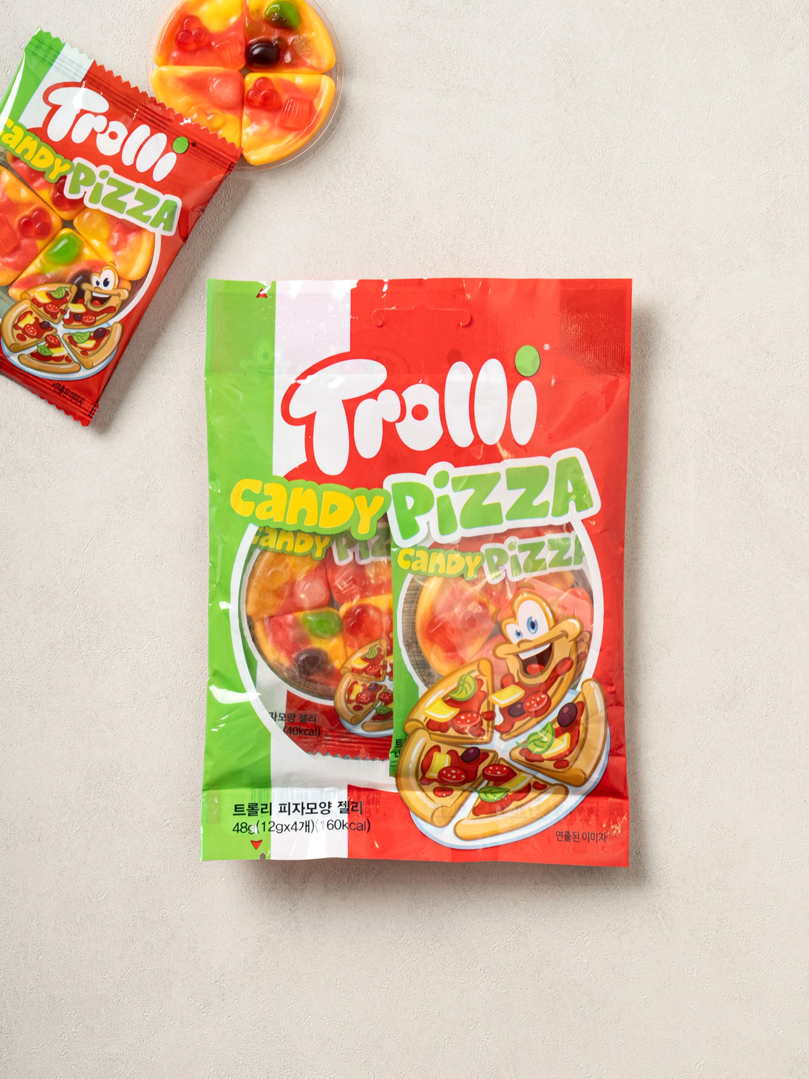 Жевательные конфеты Trolli в форме пиццы 48 г 1ea