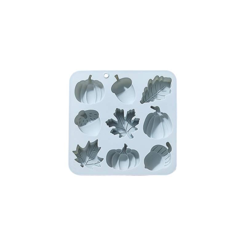 

Harvest Autumn Theme Silicone Mold Festival Reusable Handmade Cake Candy Soap синій