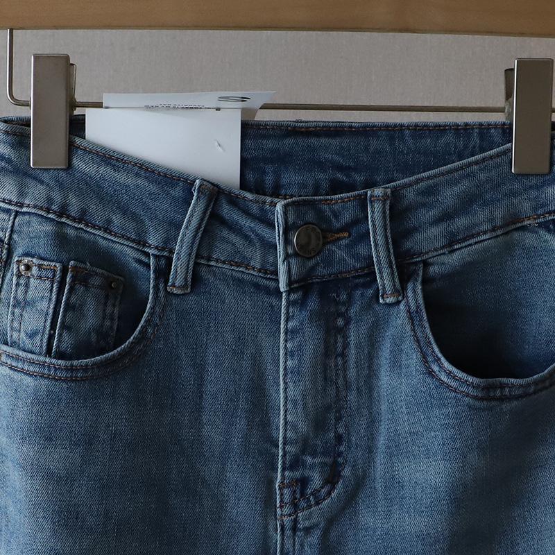 2025 Early Spring Korean-Style Versatile Women's Denim Cigarette Pants (Model 3392)