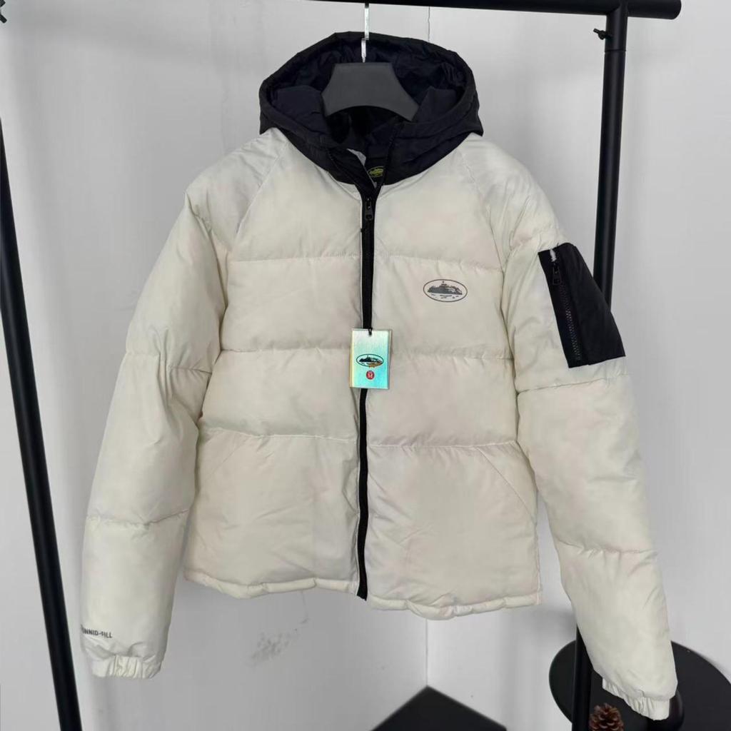 Korrigiert: Corteiz Alcatraz Hip Hop Kapuzenjacke aus Baumwolle mit gesticktem Schriftzug - Trendiger Amerikanischer Stil Mantel