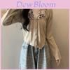 Knit Top With Asymmetric Design For Spring Casual Wear