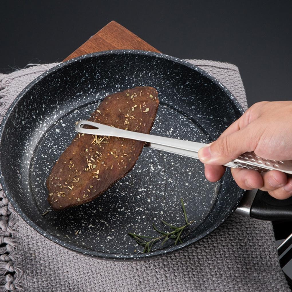 Kitchen Slim Cooking Tweezers 28cm Stainless Steel Strawberry Pasta Tongs