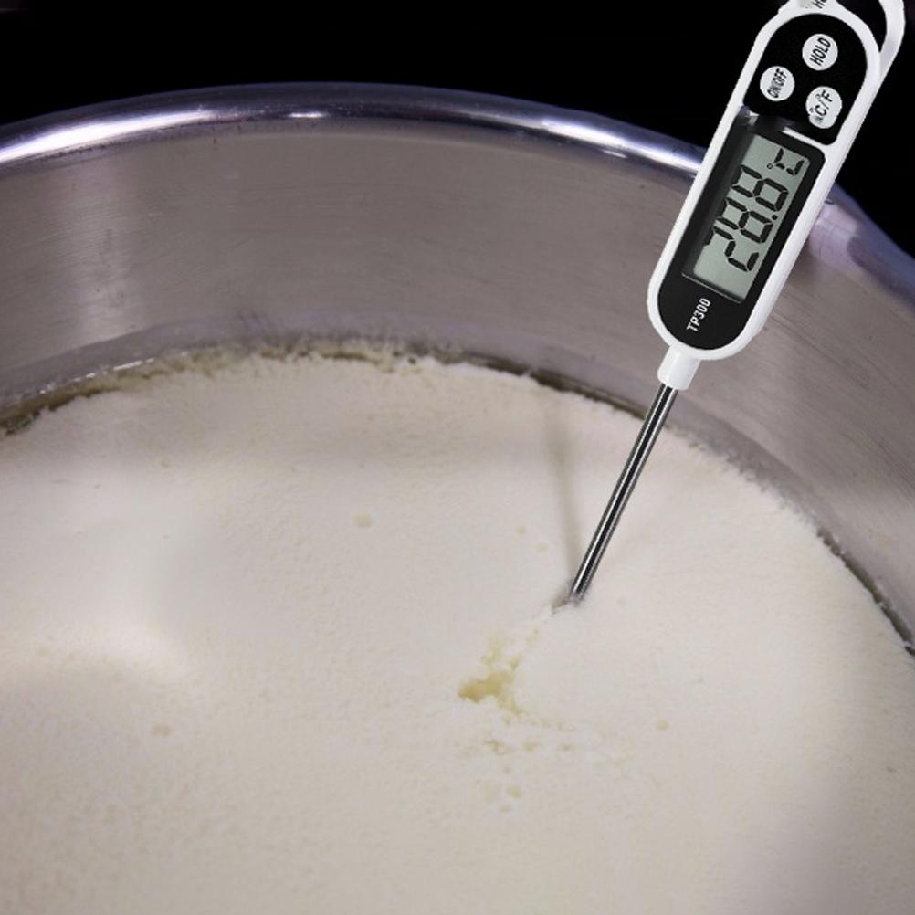 Elektronisk mattermometer Kök Matlagning Direktavläsning Digital termometer För Kött Vatten Olja Mjölk