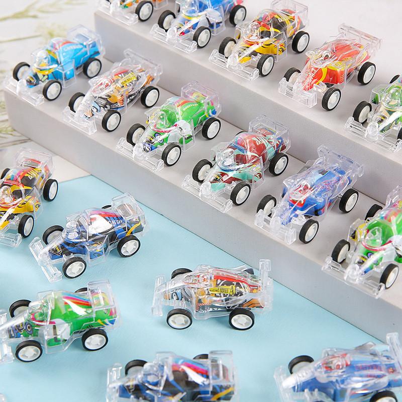 Mini Simulation Inertial Transparent Double Layer Graffiti Car Toy Children
