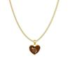 Contemporary Zodiac Heart Necklace With Layered Chain Perfect For Fashionable Women