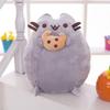 Chubby Cat Chocolate Sandwich Biscuit Plush Doll Toy Cushion Decoration Gift
