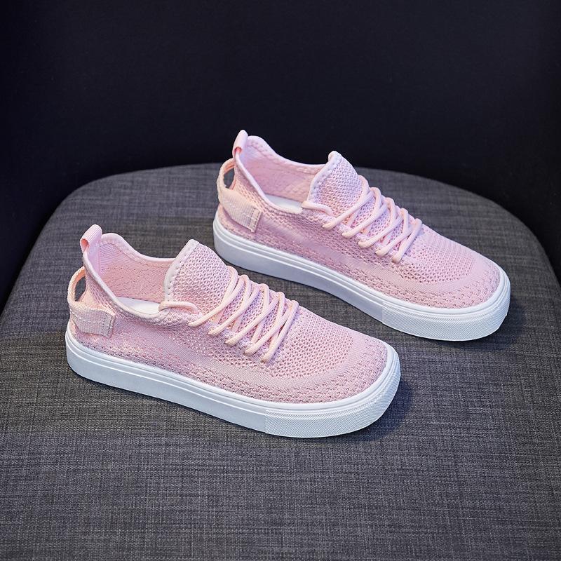Cheap Women's Shoes Summer Fly Weave Platform Sneakers Women Casual