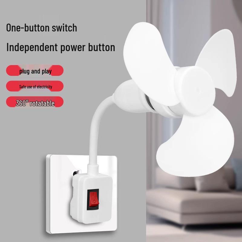 Compact Three-Pin Universal Kitchen Fan with Socket 0Ah Direct Plug