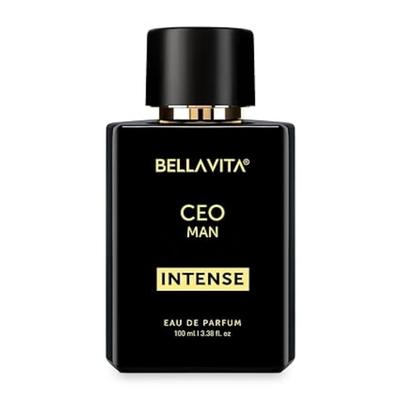 Bella Vita Luxury CEO MAN Intense Eau De Parfum Perfume para hombre con bergamota, lavanda y orquídea | Amaderado y almizcle 100 Ml
