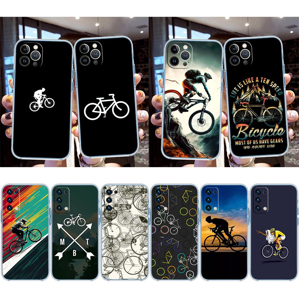 RP26 Cycling Bicycle Transparent Case for LG K22 K30 K40 K40S K41 K42 K50 K50S K51 K51S K52 K61 K62 K71 K92 Q60 Q61 V40 V50 V60