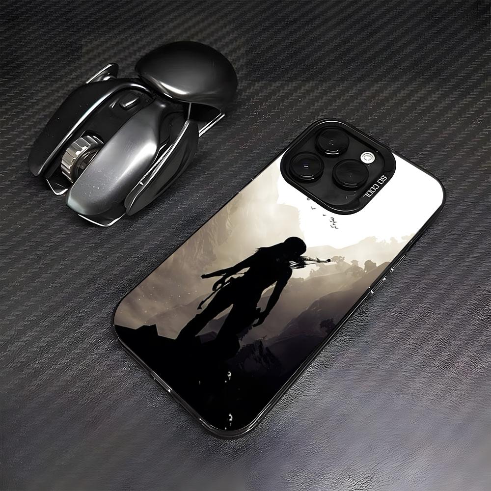 T-Tomb R-Raider Phone Case For IPhone17 Air 16 15 14 Plus 13 12 11 Pro 7 8 XS Max XR Silver Black Bumper Case