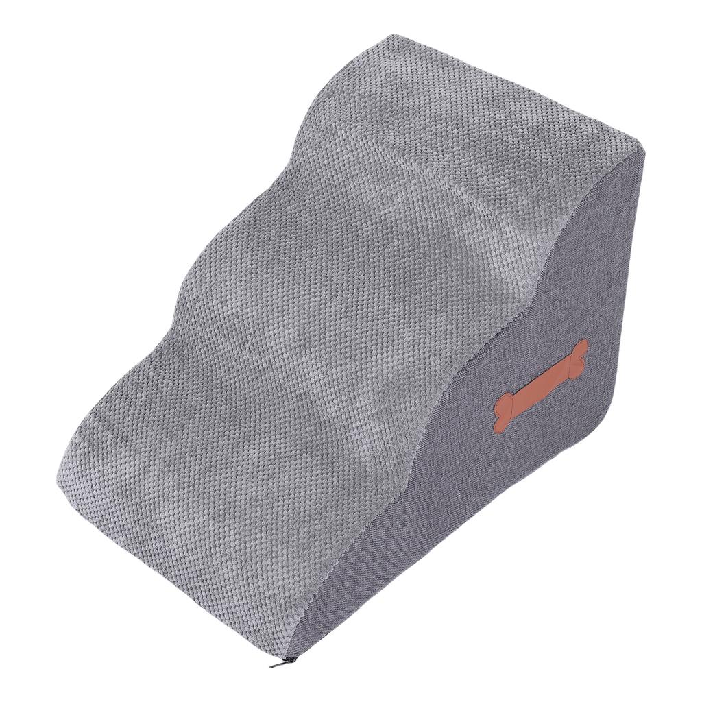 Dog Stairs Non Slip Pet Ramp Stairs Dog Ramp for Bed Pet Dog Steps 3 Tiers Training Stairs Removable and Washable
