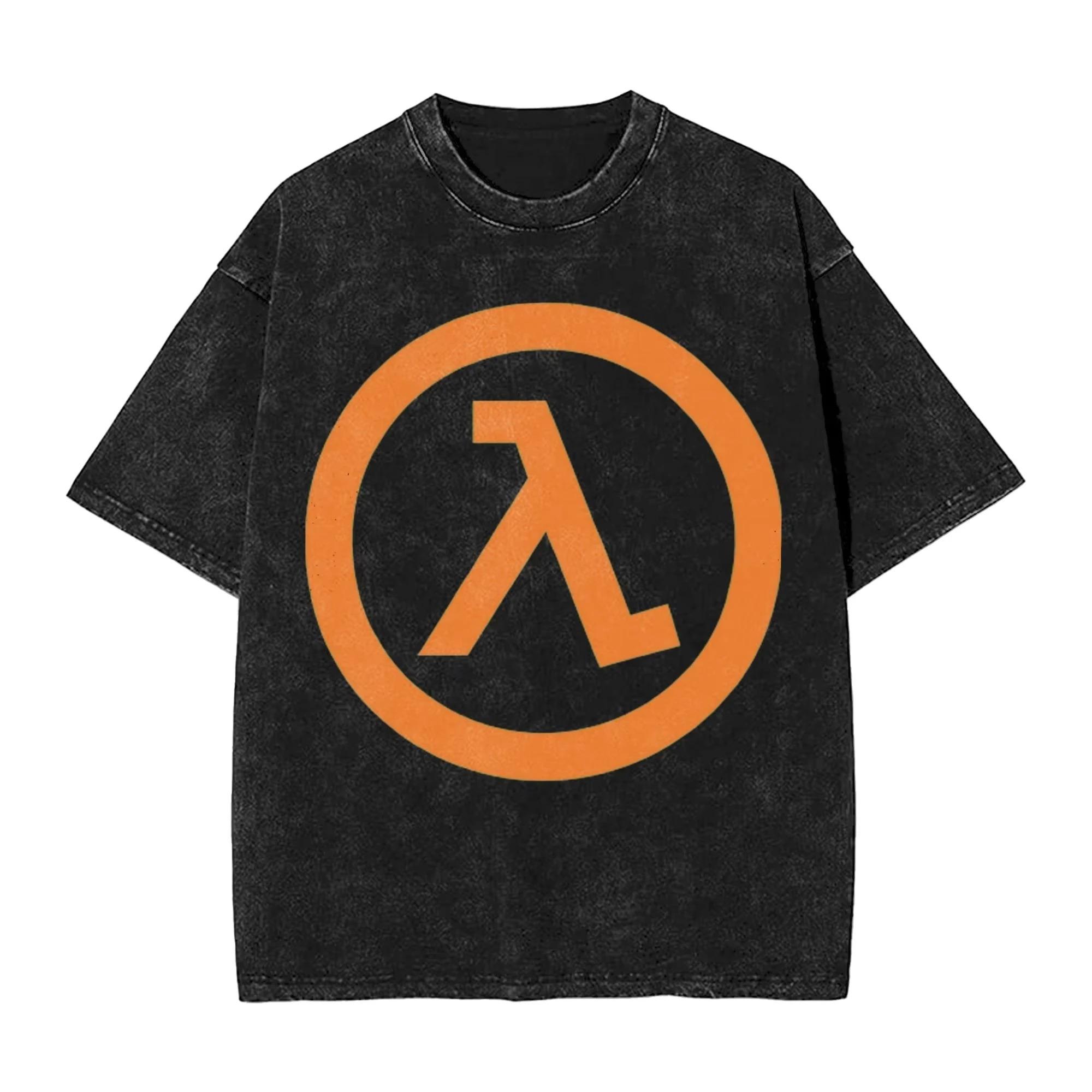 

Half-Life Гордон Фрімен Фрімени Графічна Футболка Вінтажна Прана Чорна Оверсайз Науково-фантастична Гра Унісекс Повсякденна Футболка L