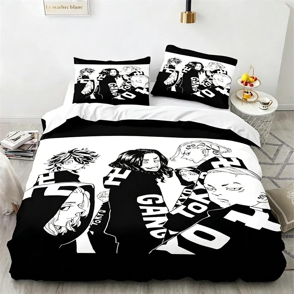 3D Print Tokyo Revengers Bedding Set Single Twin Full Queen King Size Bed Set Adult Kid Bedroom Duvet cover Sets Home Textiles