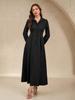 Elegant Long Sleeve Autumn/Winter Maxi Dress with Big Swing Skirt