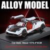 1:32 Pagani Zonda R Huayra Bc Sportwagen Spielzeugmodelle Legierung Druckguss Sound Licht Türen Öffnen Rückzieher Mini-Supersportwagen Für Jungen Geschenke