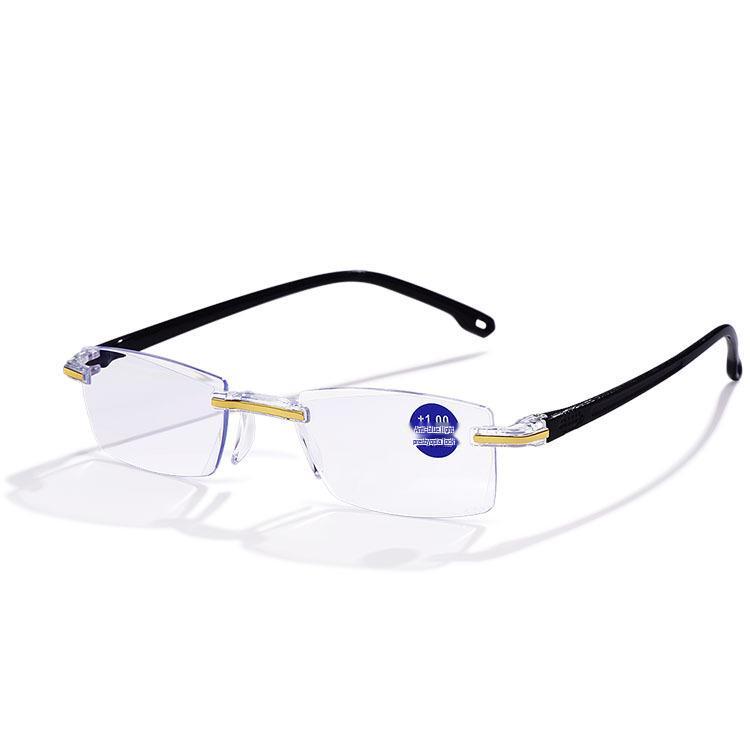 Frameless Anti-Blue Light Ultra-Light Reading Glasses for Men